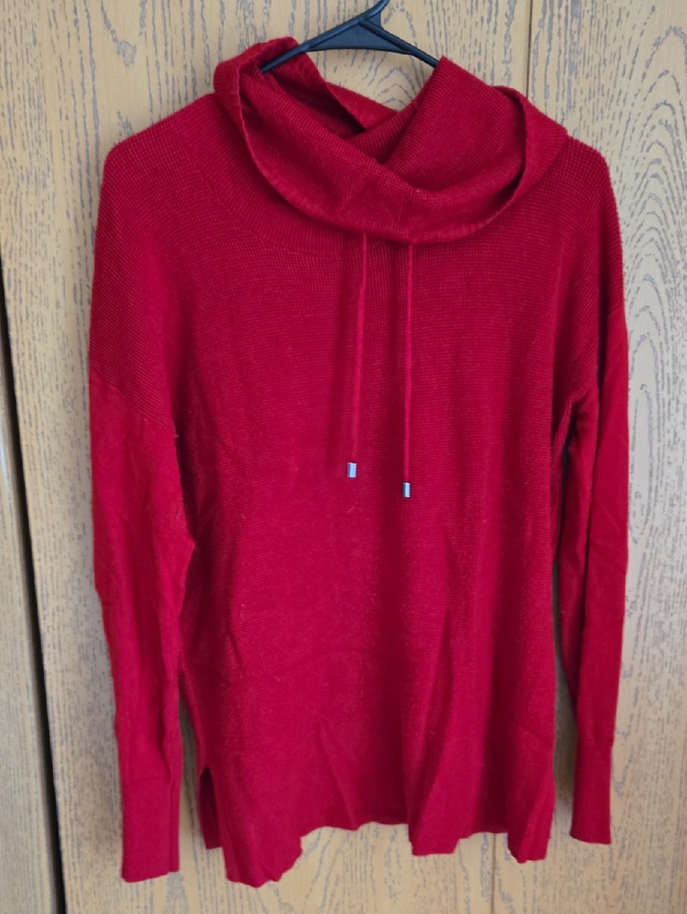 Jones New York Red Cowl Neck Pullover Sweater